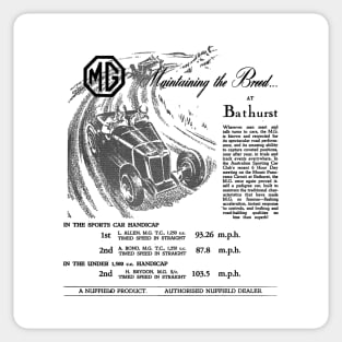 MG TC - advert Sticker